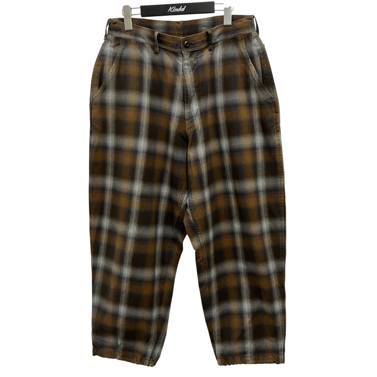 SSZ 21AWRAPOMBRE PANTSチェックワイドパンツ11-24-3156-139 古着・中古-1枚目のアイテム画像