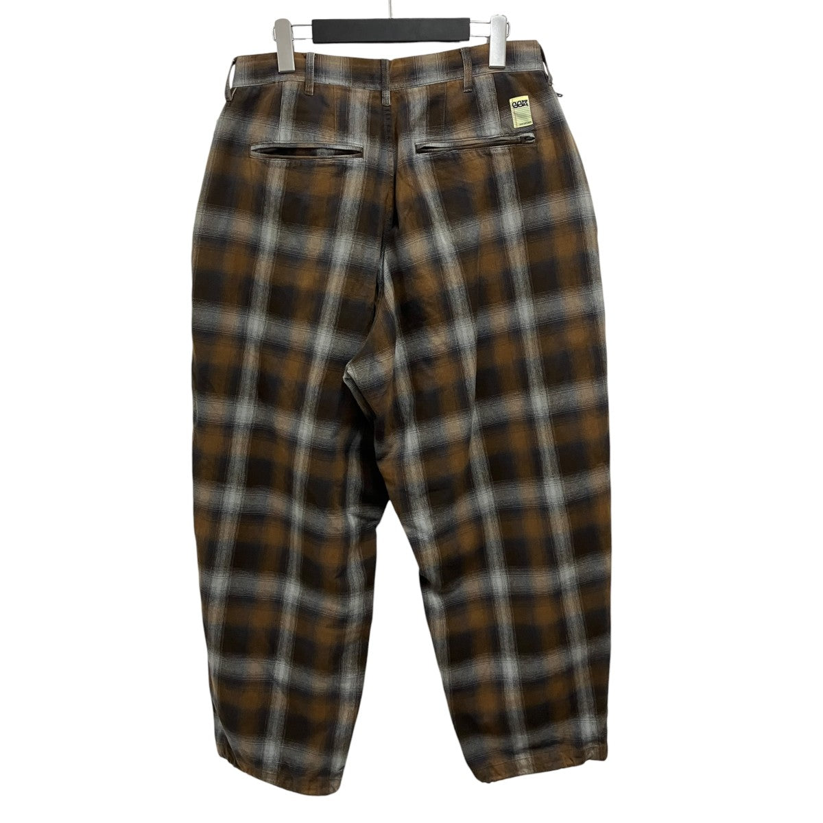SSZ 21AWRAPOMBRE PANTSチェックワイドパンツ11-24-3156-139 古着・中古-2枚目のアイテム画像
