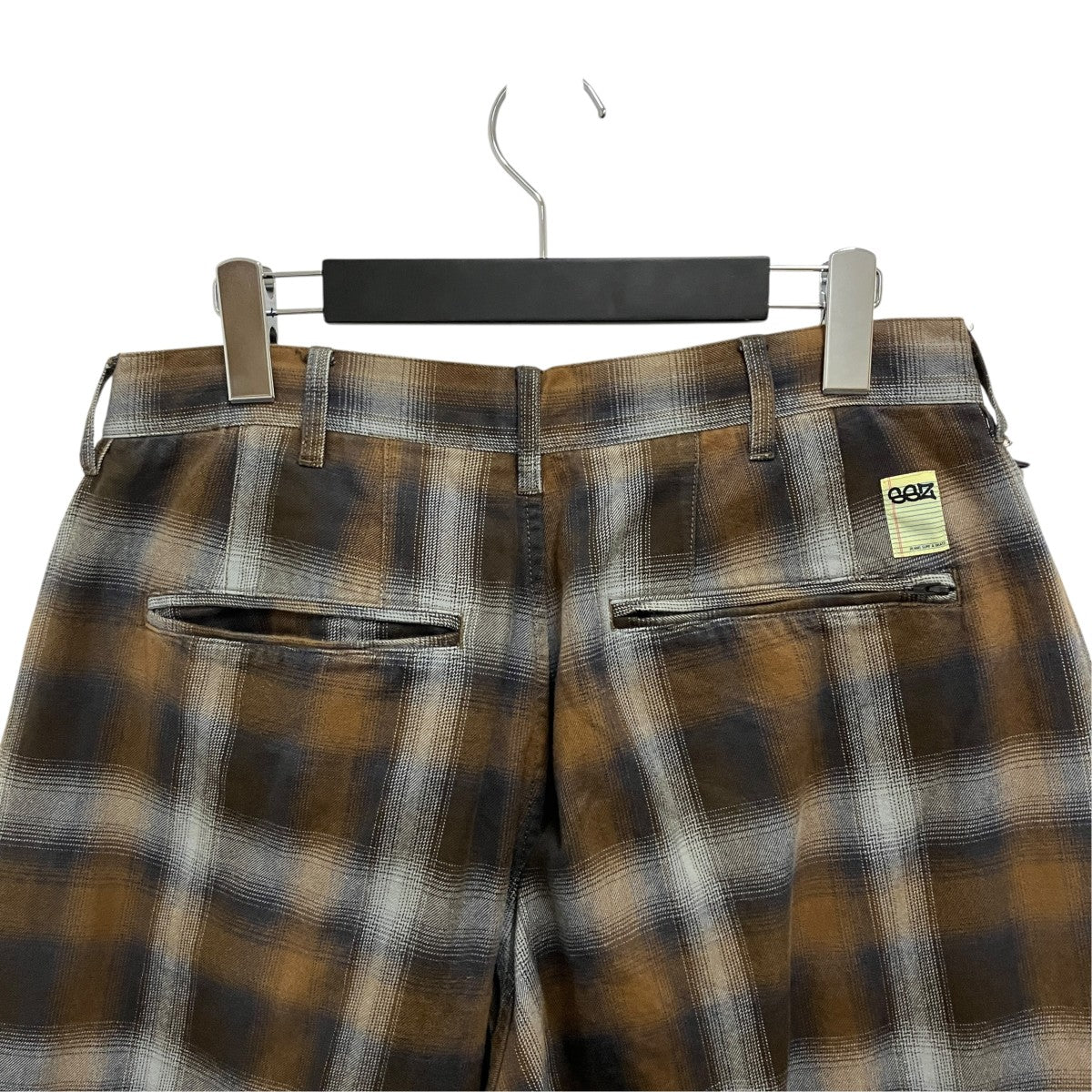 SSZ 21AWRAPOMBRE PANTSチェックワイドパンツ11-24-3156-139 古着・中古-4枚目のアイテム画像