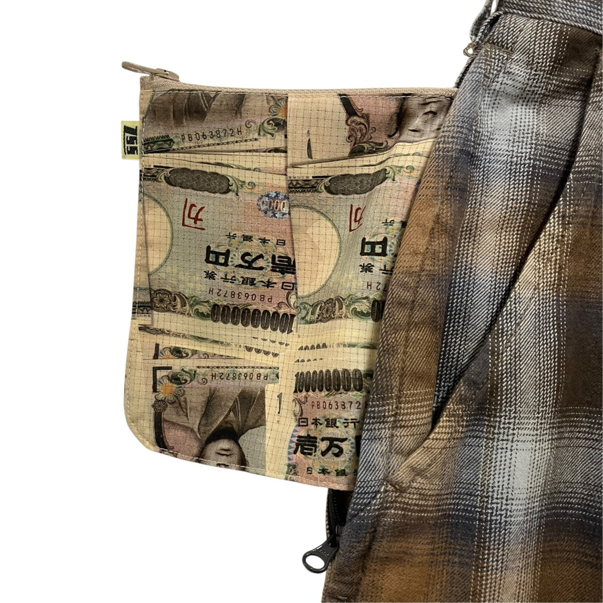 SSZ 21AWRAPOMBRE PANTSチェックワイドパンツ11-24-3156-139 古着・中古-5枚目のアイテム画像