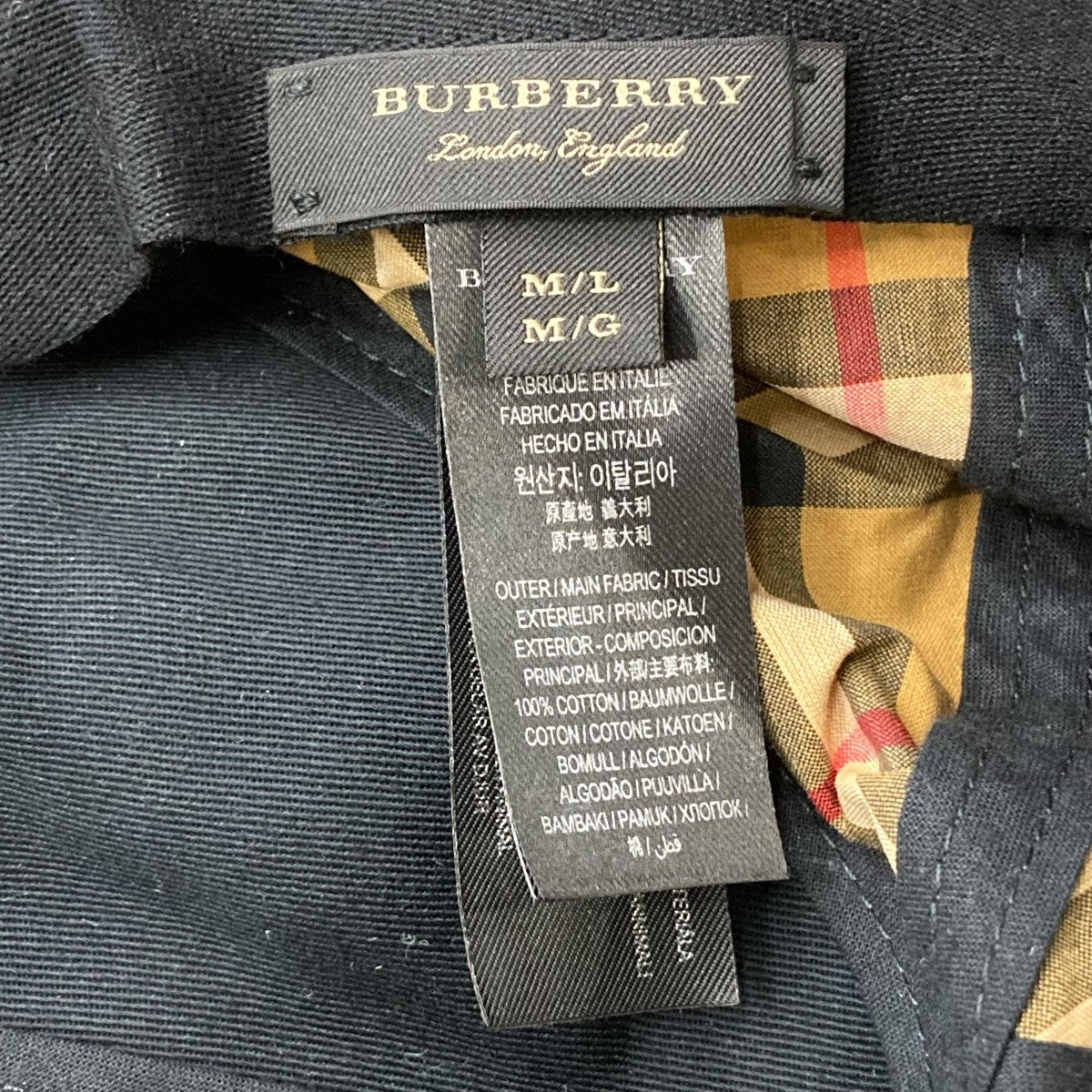 BURBERRY LONDON キャップ4073689 古着・中古-4枚目のアイテム画像