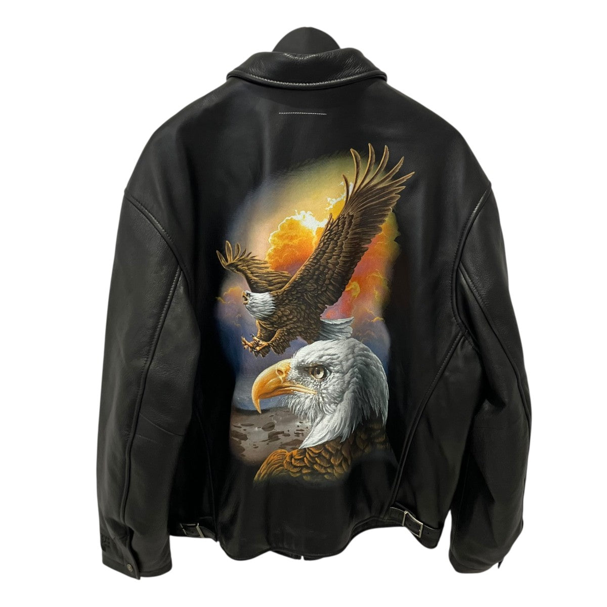 Supreme×MM6×SCHOTT 26SSEagle Leather Jacketレザージャケット 古着・中古-2枚目のアイテム画像