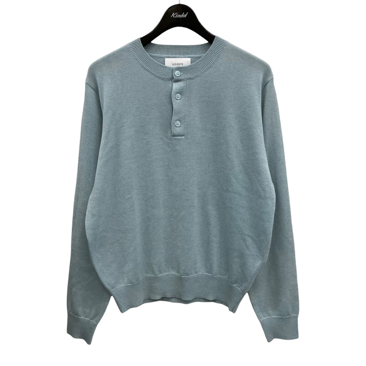 Lame Blend Henley Neck KnitヘンリーネックニットSOWU255003