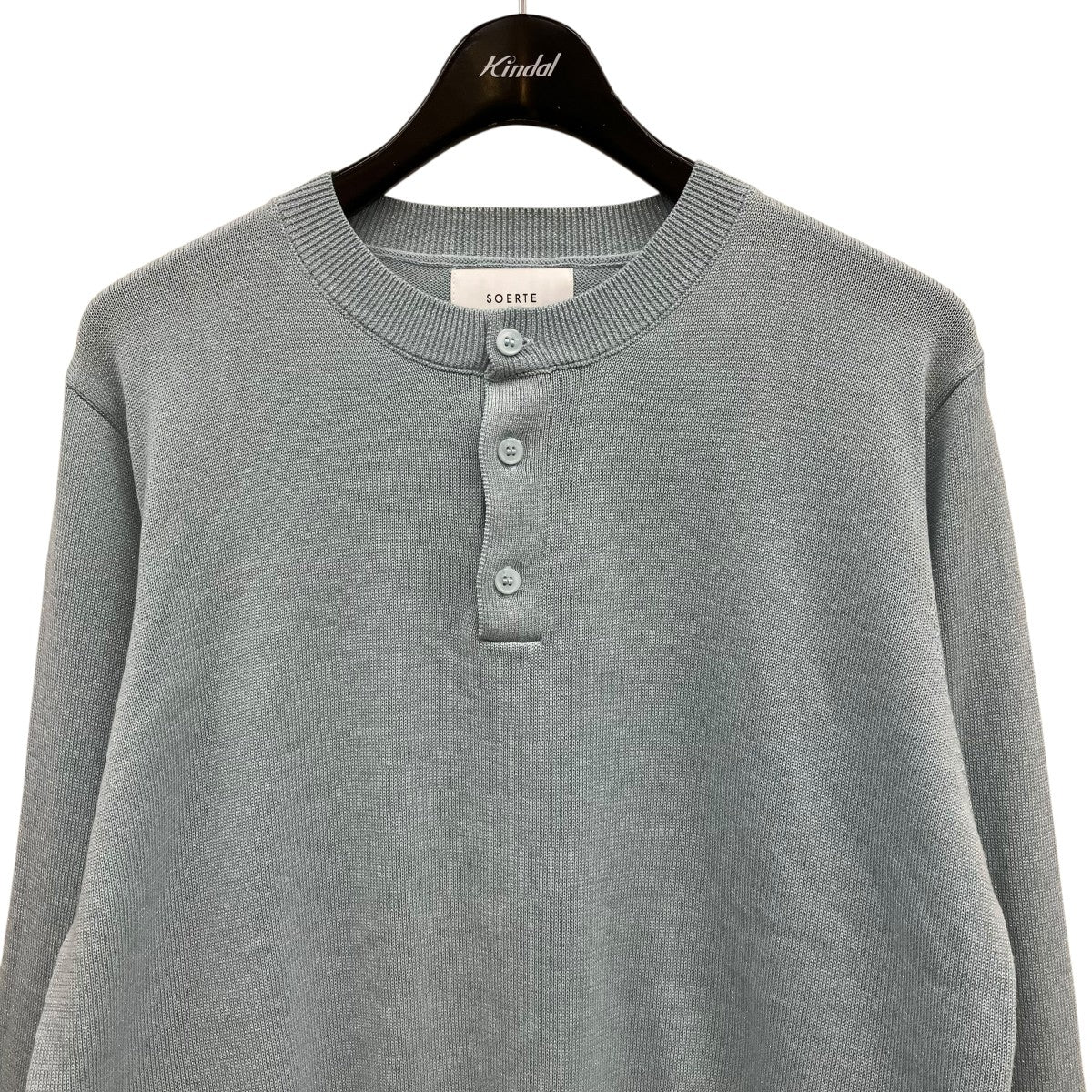 Lame Blend Henley Neck KnitヘンリーネックニットSOWU255003