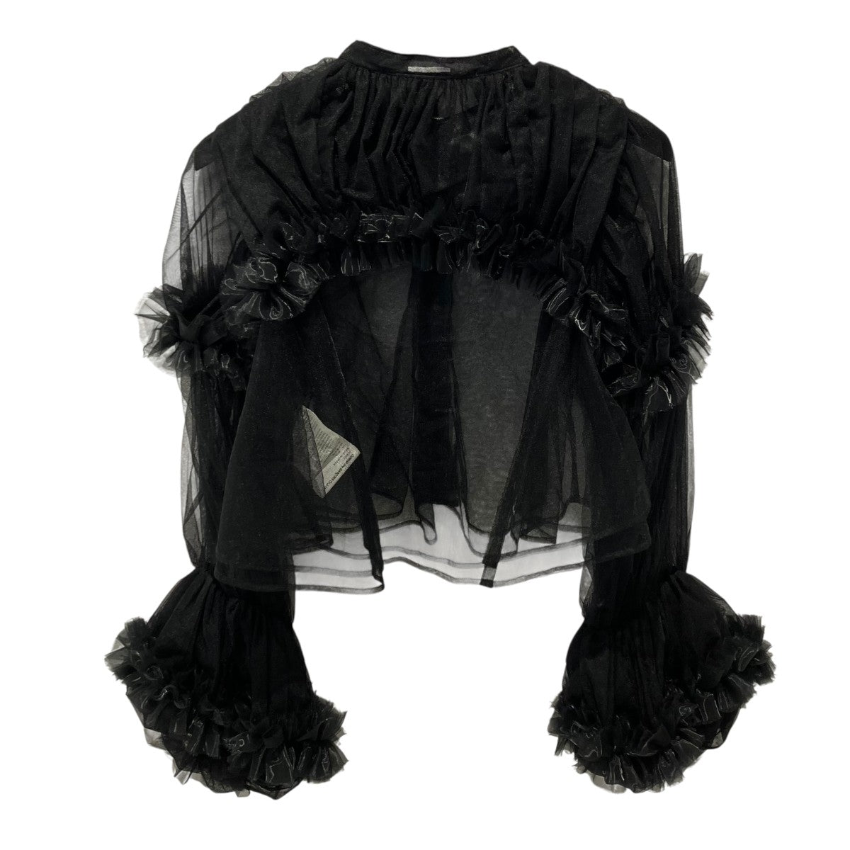 noir kei ninomiya 23SSチュールブラウス長袖ブラウス3K-B007 古着・中古-2枚目のアイテム画像