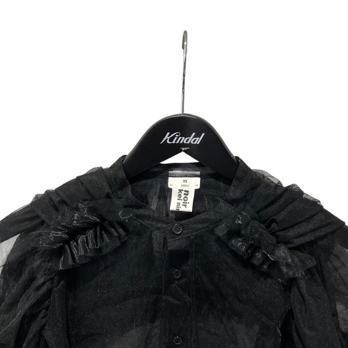 noir kei ninomiya 23SSチュールブラウス長袖ブラウス3K-B007 古着・中古-3枚目のアイテム画像