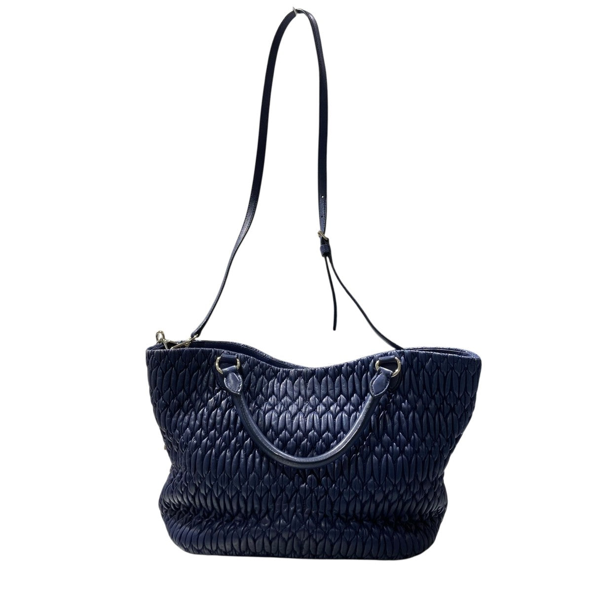 MIU MIU ナッパクリスタル マテラッセショルダーバッグ 古着・中古-3枚目のアイテム画像
