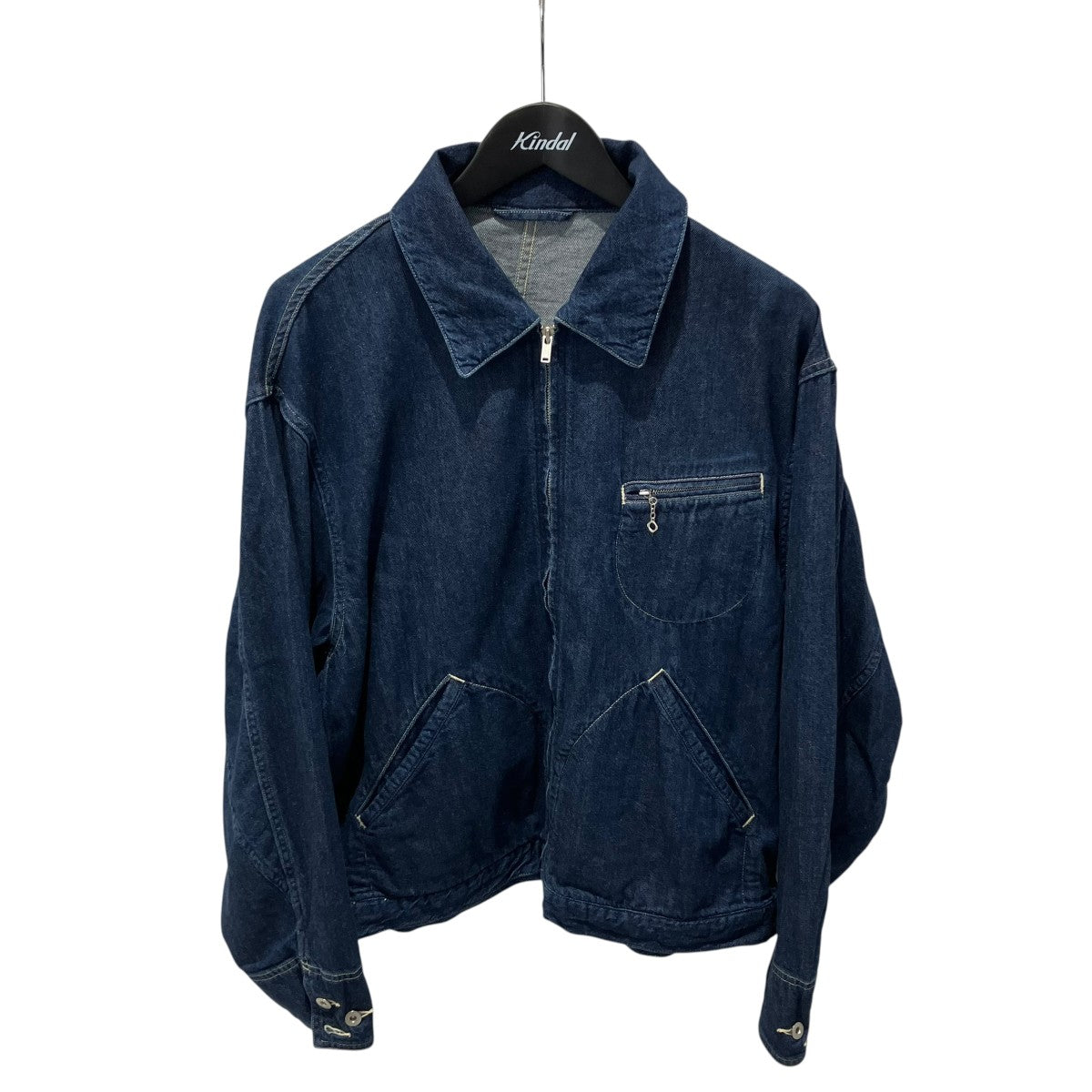 Light oz Denim ZIP Work Jacketジップアップジャケットbroots24f5