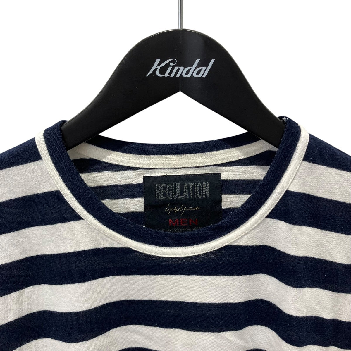 REGULATION yohji yamamoto pour homme 14AWボーダー切り替えデザインTシャツ長袖カットソーHF-T57-080 古着・中古-3枚目のアイテム画像