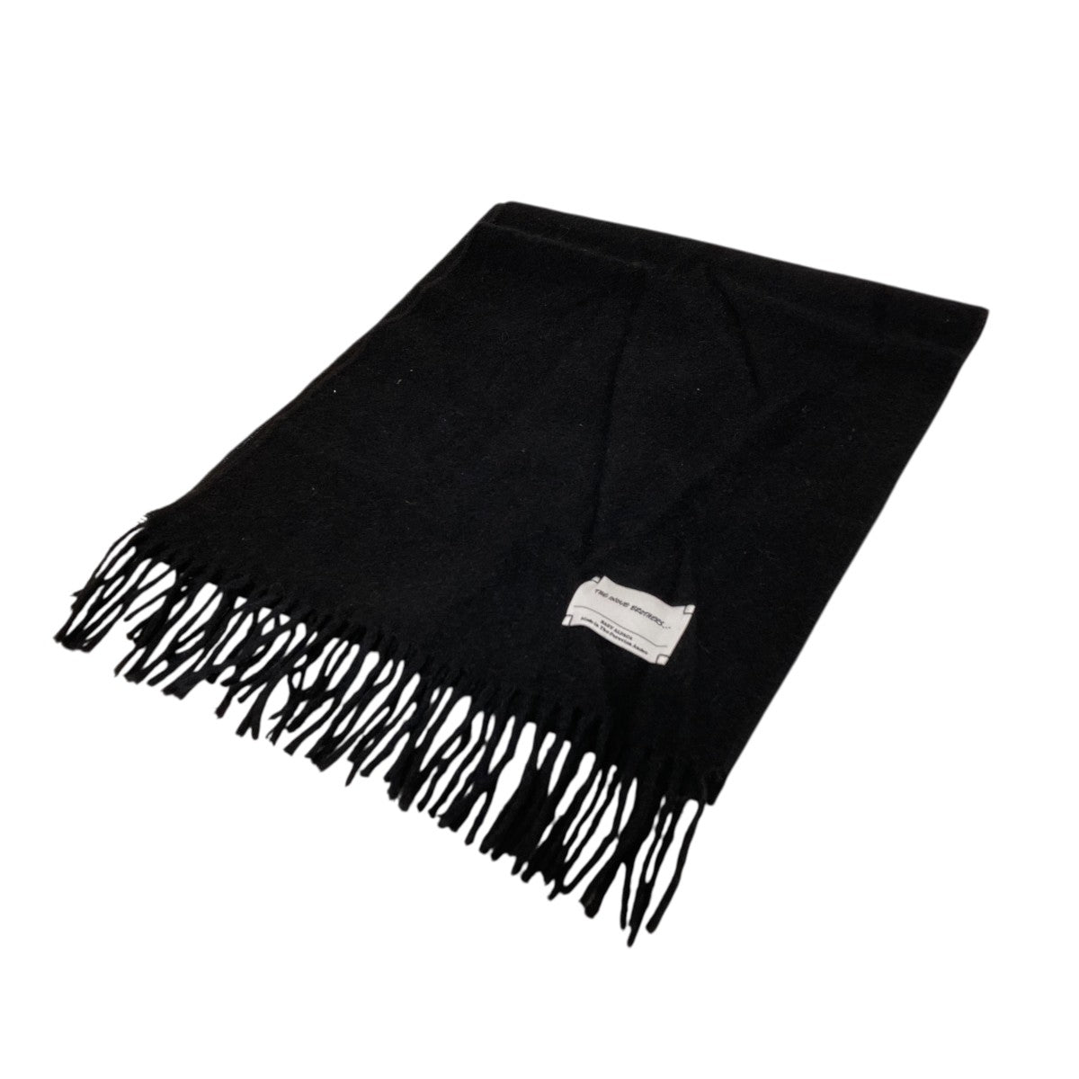 Brushed Scarf   Pure BlackマフラーTIB-ALAC2001ML