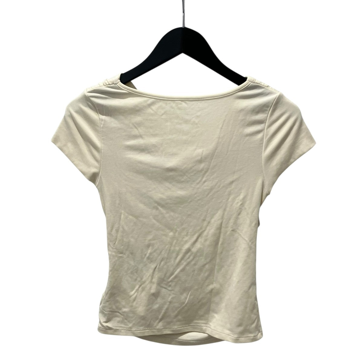 OHOTORO 2WAY SHIRRING HALF TOP半袖カットソー 古着・中古-2枚目のアイテム画像