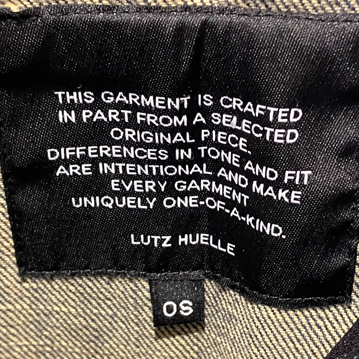 LUTZ HUELLE(ルッツ ヒュエル) デニムジャケット インディゴ サイズ