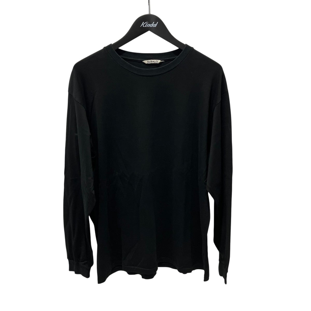 【オーラリー】AURALEE ロングtシャツ　黒 AURALEE(オーラリー) LUSTER PLAITING LS TEE長袖TシャツA00SP01GT