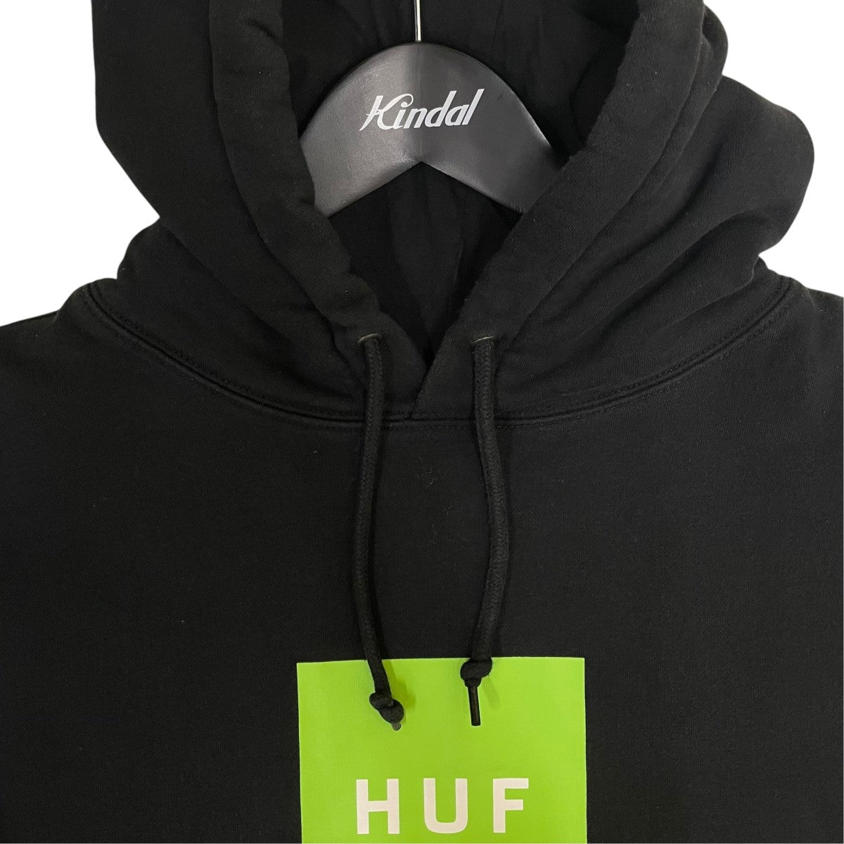 HUF ESSENTIALS BOX LOGO P／O HOODIE エッセンシャルズ ボックスロゴ プルオーバー フーディスウェットパーカーPF00465 古着・中古-3枚目のアイテム画像