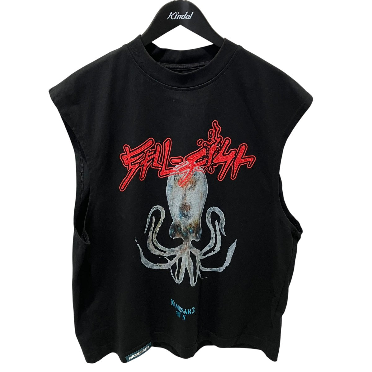 NAMESAKE NS EVANSSELL FISH SQUID TANKノースリーブカットソーN3-SS25-N3-TSG-4B-EB 古着・中古-1枚目のアイテム画像