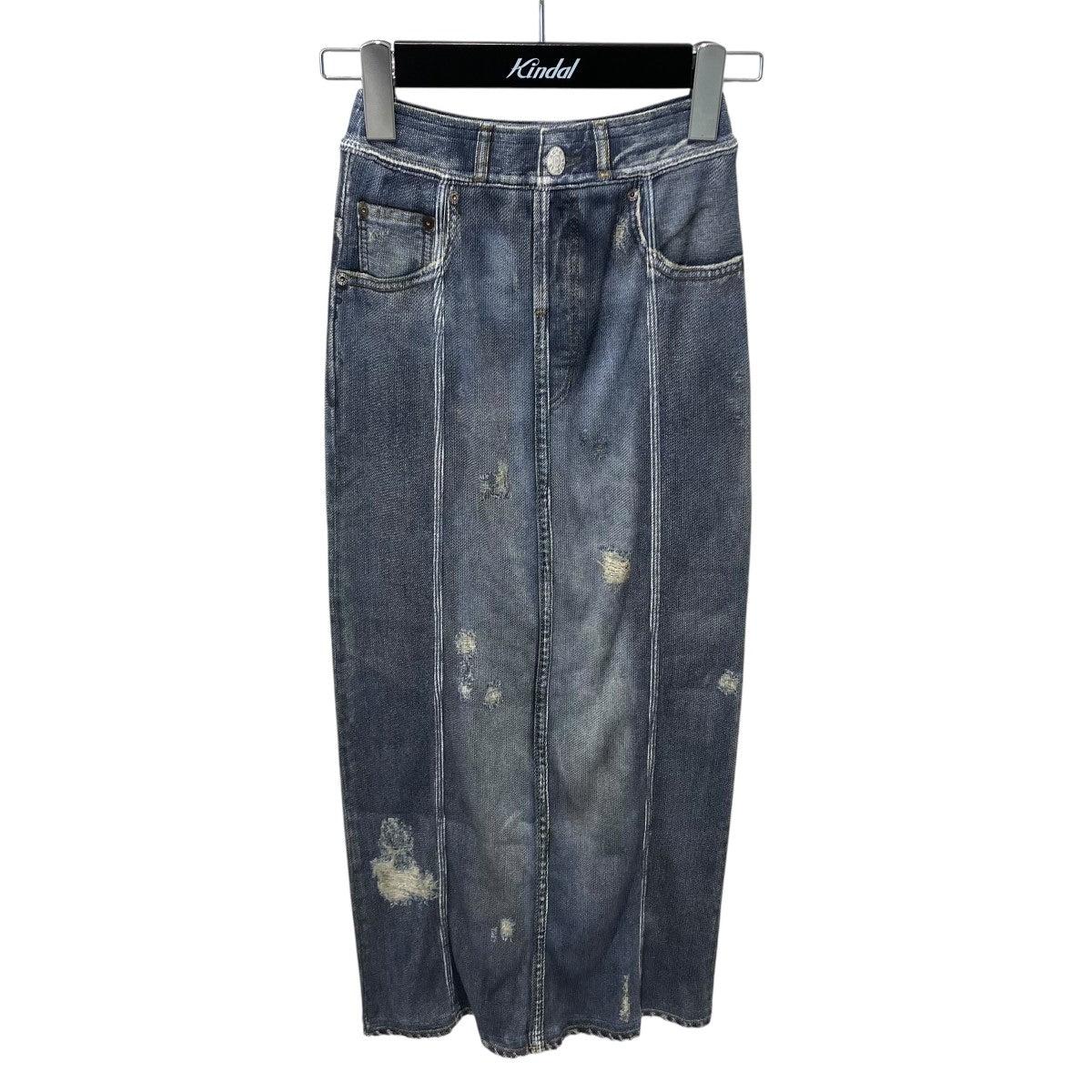 Full Printed Skirt in Denim Blue SタイトスカートFN-WN-SKIR000661