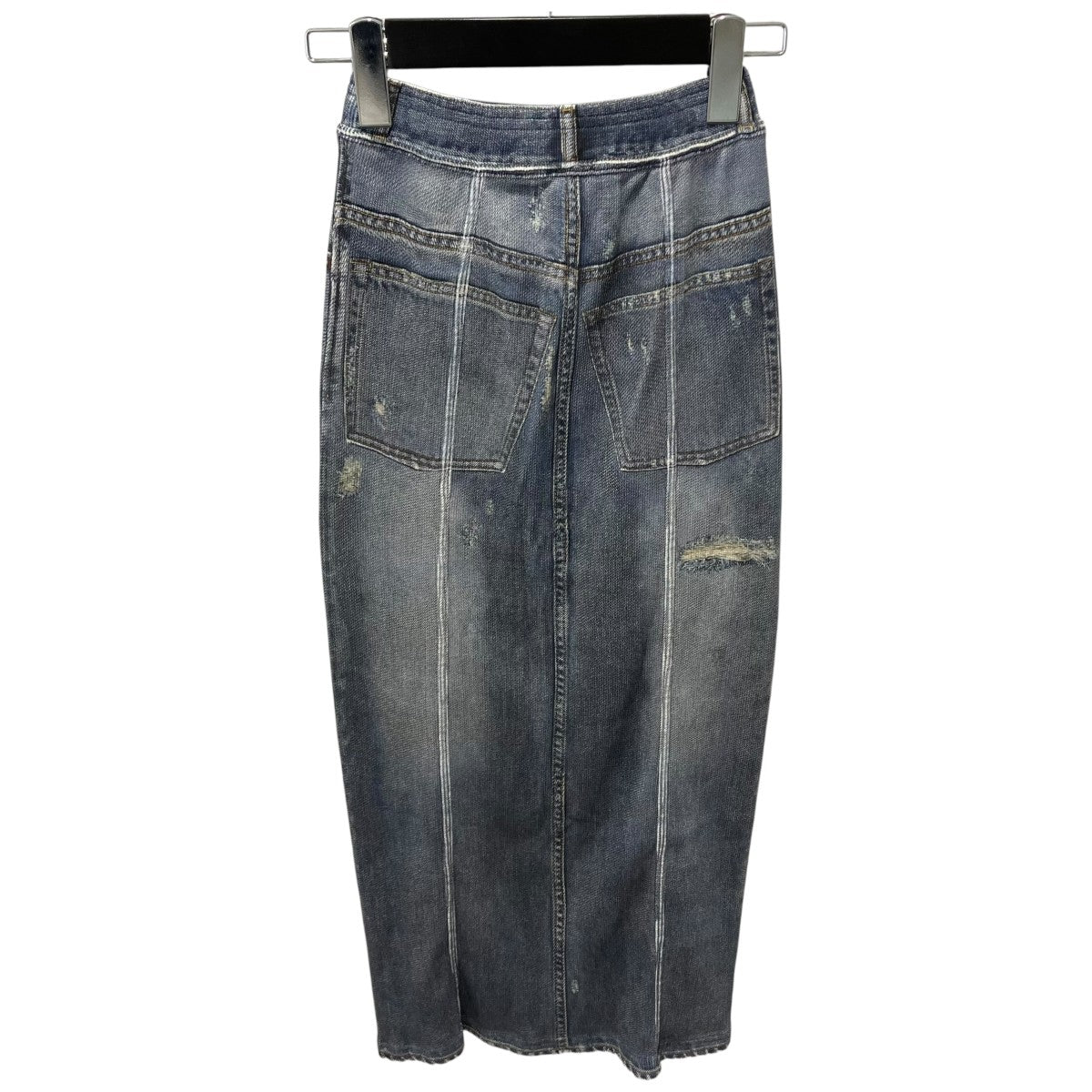 Full Printed Skirt in Denim Blue SタイトスカートFN-WN-SKIR000661