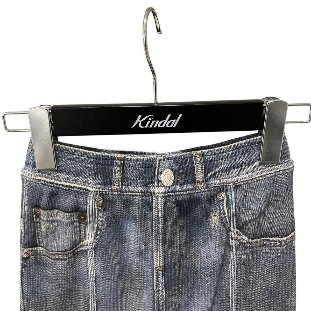 Full Printed Skirt in Denim Blue SタイトスカートFN-WN-SKIR000661
