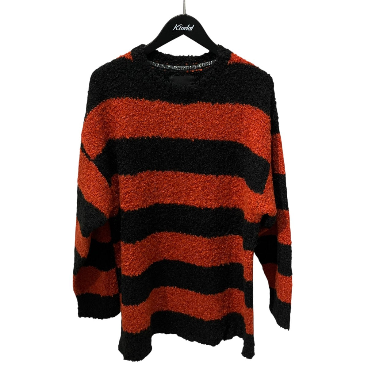 NUMBER (N)INE 復刻 ALPACA STRIPED KNIT BIG PULLOVER長袖ニット 古着・中古-1枚目のアイテム画像