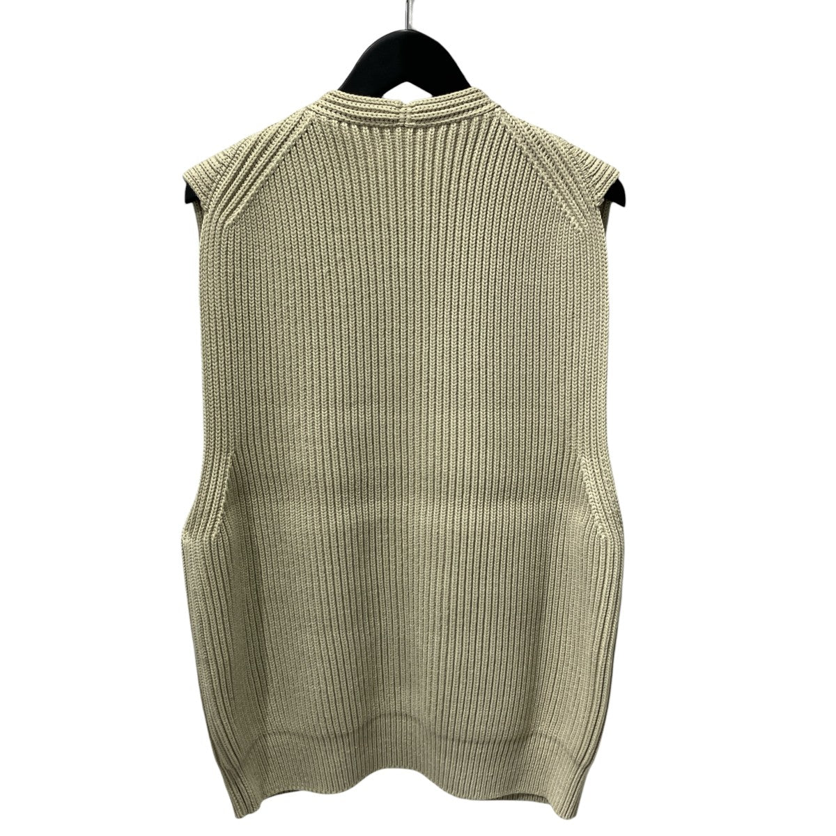 AURALEE SUPER FINE WOOL RIB KNIT ZIP VESTニットベストA9AV03RK 古着・中古-2枚目のアイテム画像