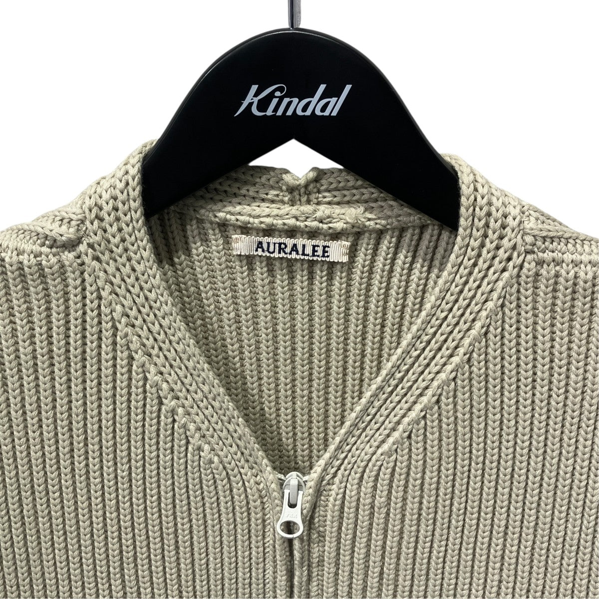 AURALEE SUPER FINE WOOL RIB KNIT ZIP VESTニットベストA9AV03RK 古着・中古-3枚目のアイテム画像