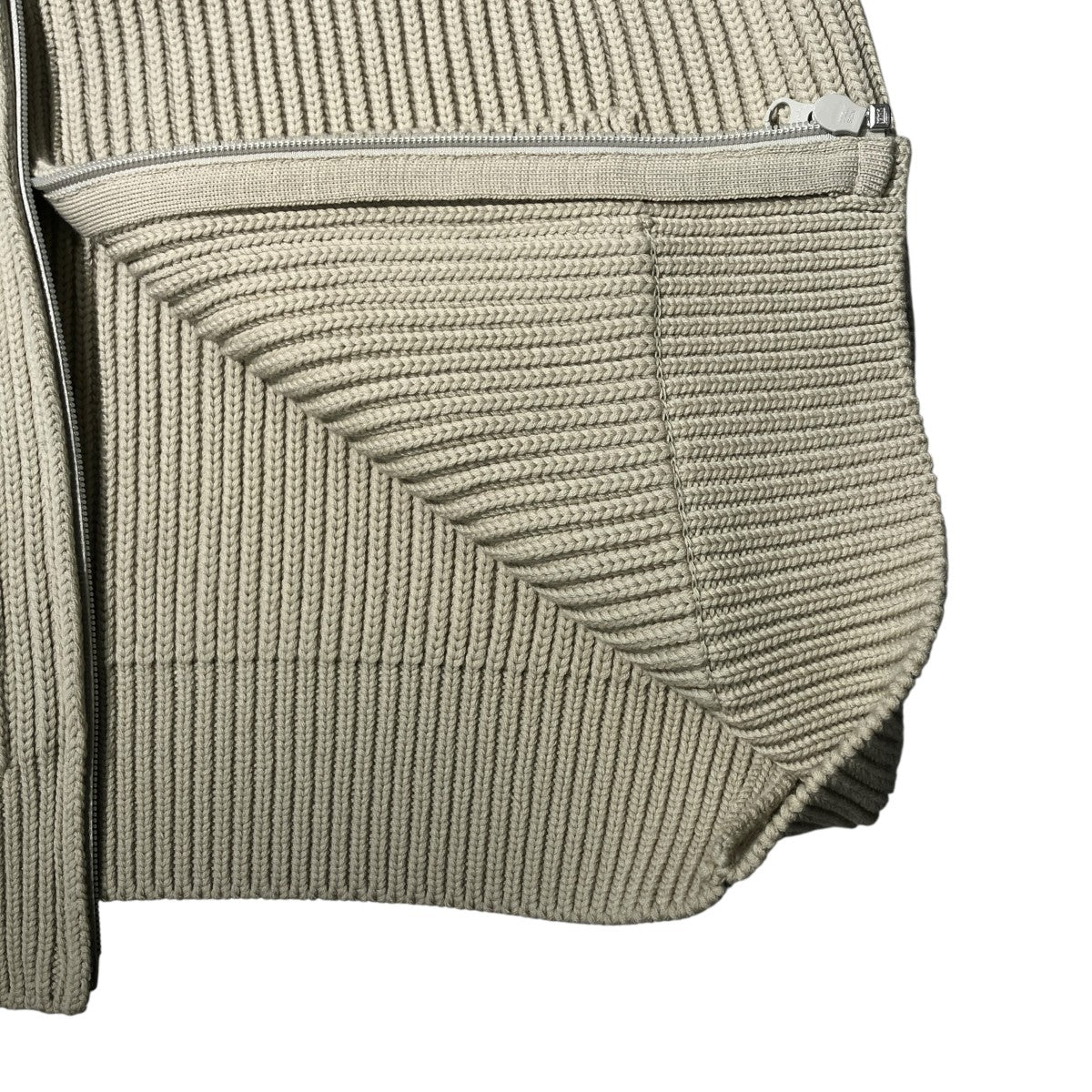 AURALEE SUPER FINE WOOL RIB KNIT ZIP VESTニットベストA9AV03RK 古着・中古-4枚目のアイテム画像