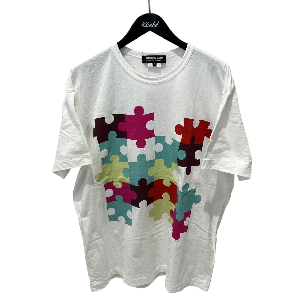 COMME des GARCONS HOMME DEUX 23SSパズルプリントクルーネックTシャツ半袖TシャツDM-T016 古着・中古-1枚目のアイテム画像
