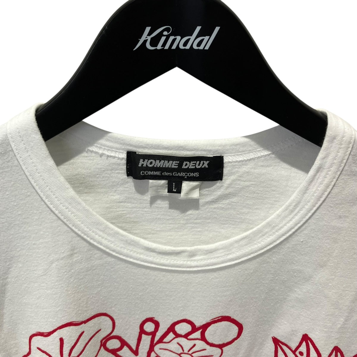 COMME des GARCONS HOMME DEUX 23SSThomas weil プリント加工カットソー半袖TシャツDK-T021 古着・中古-3枚目のアイテム画像