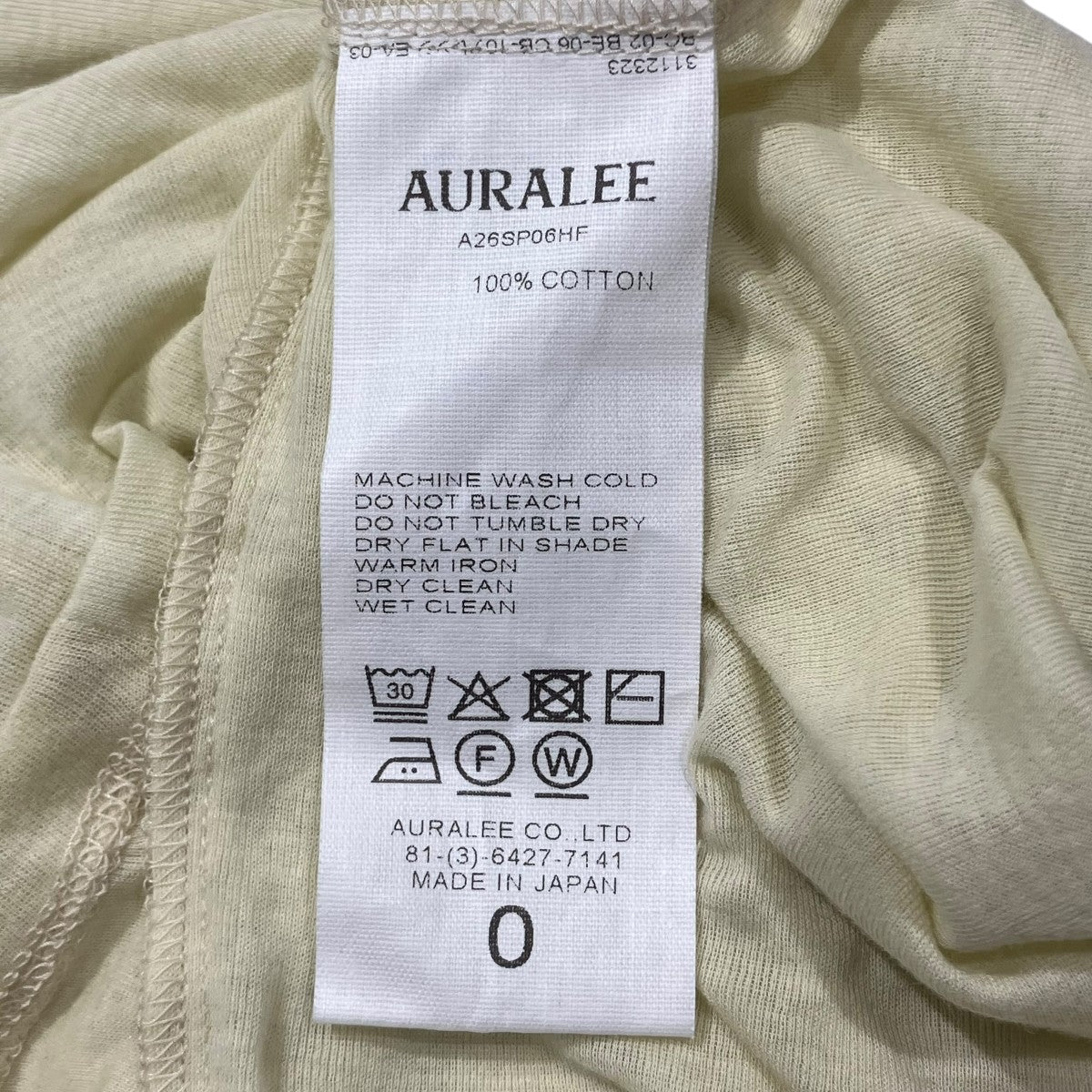 26SSSUPER HIGH GAUGE SHEER RIB RAGLAN P O長袖TシャツA26SP06HF