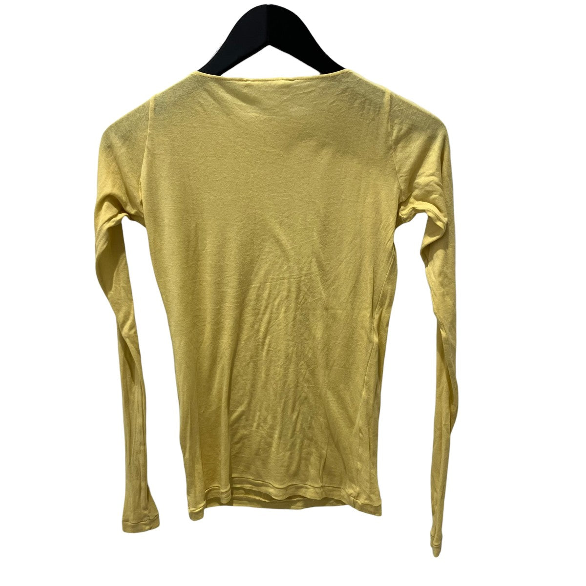 AURALEE 26SSSUPER HIGH GAUGE SHEER RIB BOAT NECK L S TEE長袖TシャツA00T05HF 古着・中古-2枚目のアイテム画像