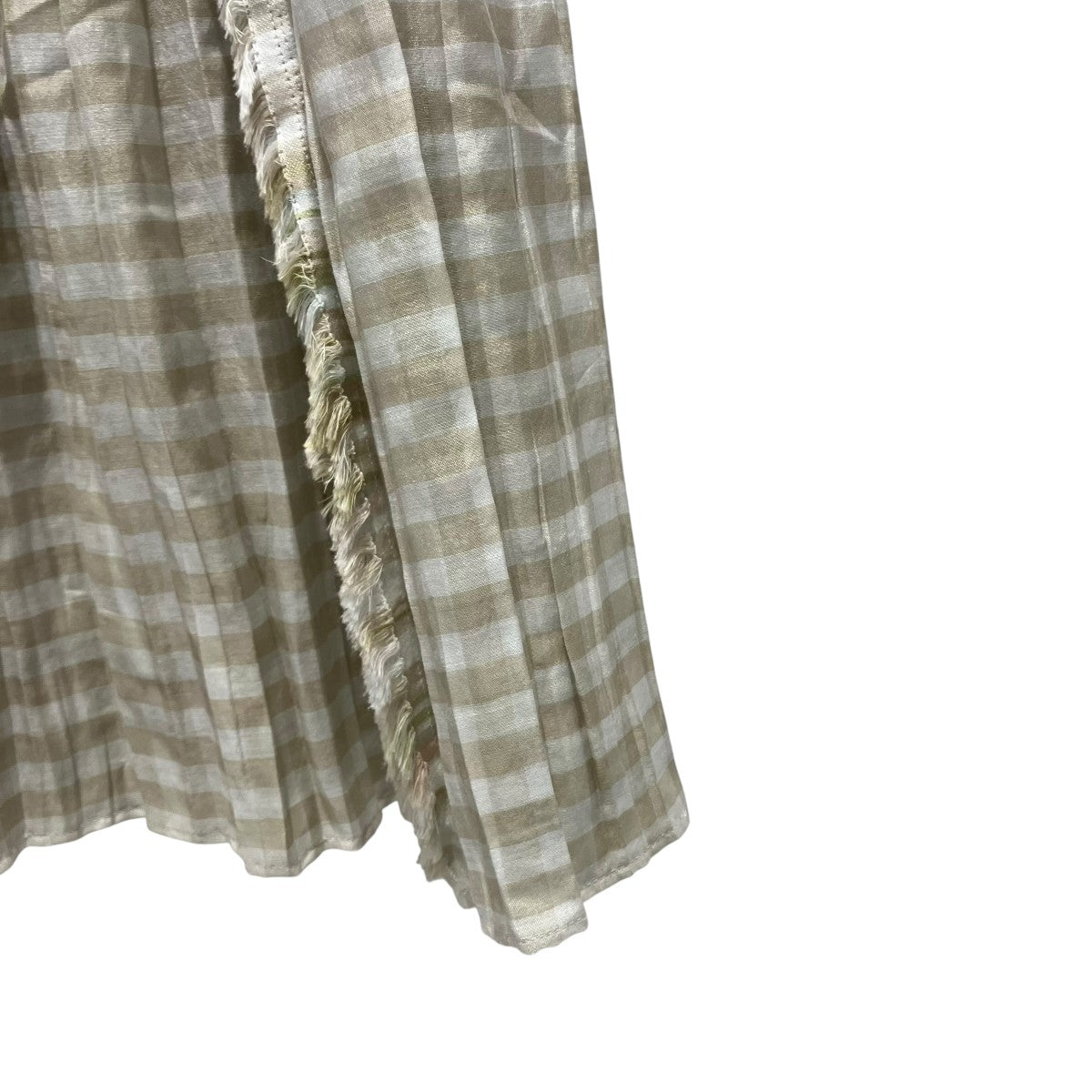 Haat ISSEY MIYAKE ギンガムチェックギャザースカートスカートHA91FG610 古着・中古-4枚目のアイテム画像