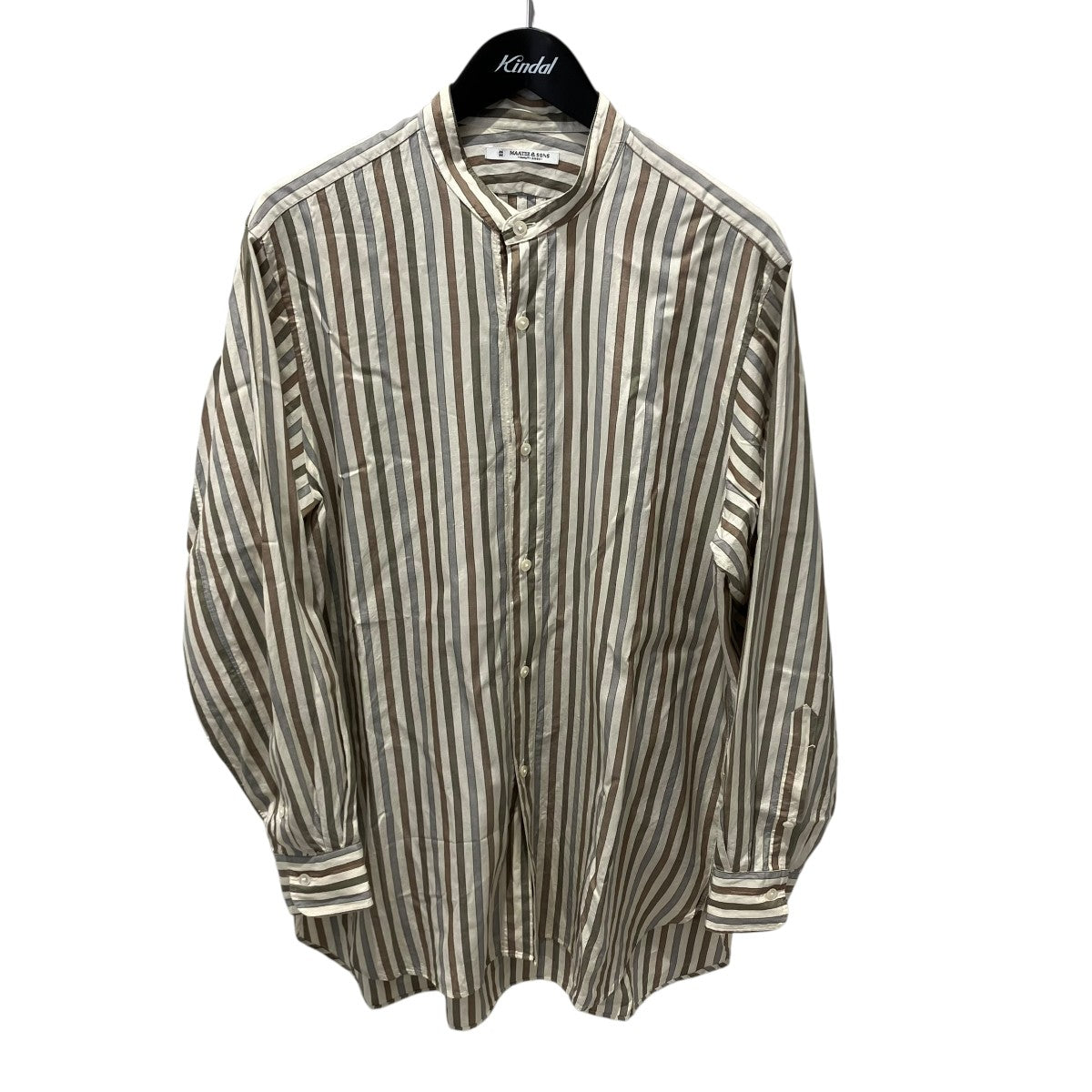 MAATEE＆SONS 24SSSILK BAND COLLAR SHIRTバンドカラーシャツMT4103-0604A 古着・中古-1枚目のアイテム画像