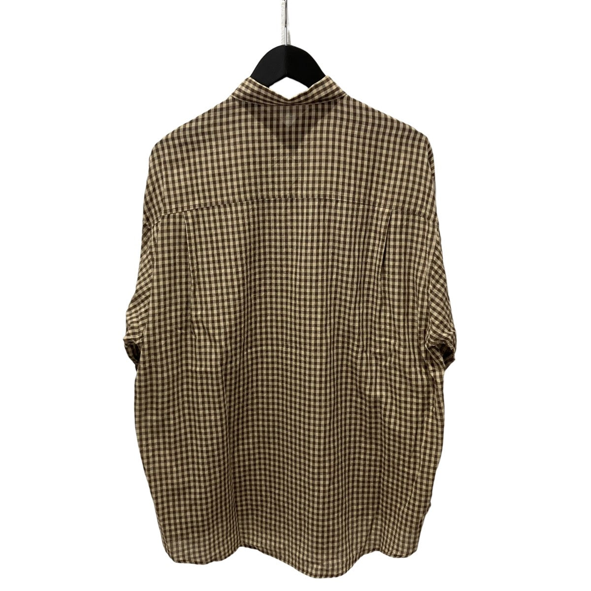 AURALEE 25SSAIRY LIGHT COTTON CHECK BIG SHIRT長袖シャツA25SS01GC 古着・中古-2枚目のアイテム画像