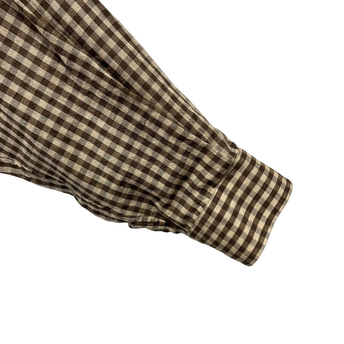 AURALEE 25SSAIRY LIGHT COTTON CHECK BIG SHIRT長袖シャツA25SS01GC 古着・中古-4枚目のアイテム画像