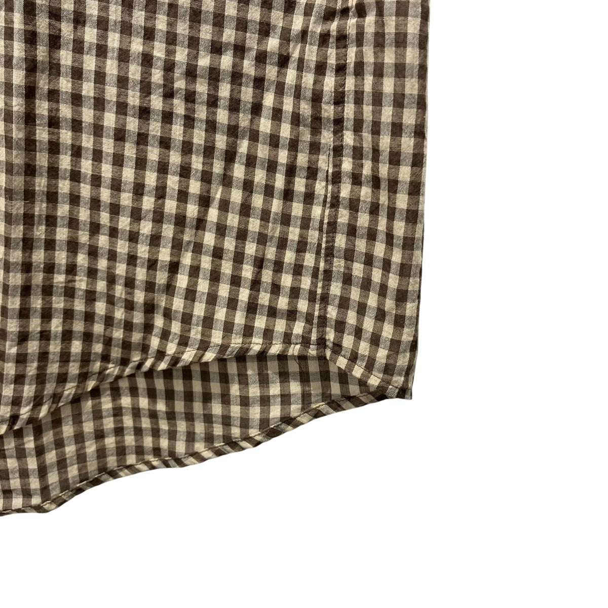AURALEE 25SSAIRY LIGHT COTTON CHECK BIG SHIRT長袖シャツA25SS01GC 古着・中古-5枚目のアイテム画像