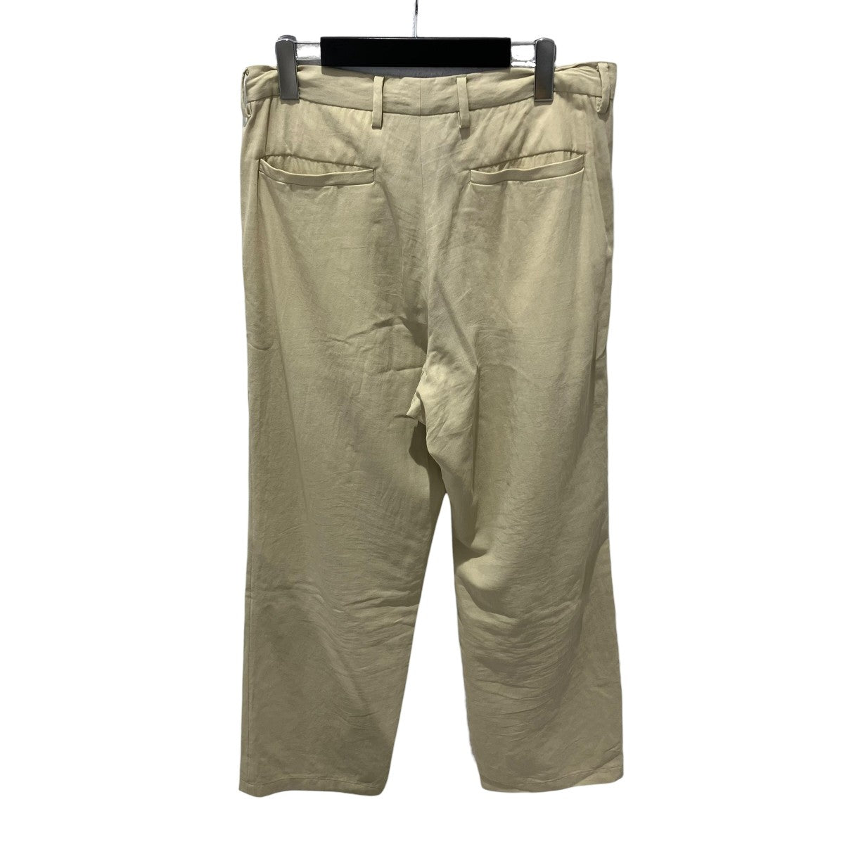 AURALEE 25SSLIGHT COTTON WOOL VIYELLA SLACKSスラックスA25SP02KV 古着・中古-2枚目のアイテム画像