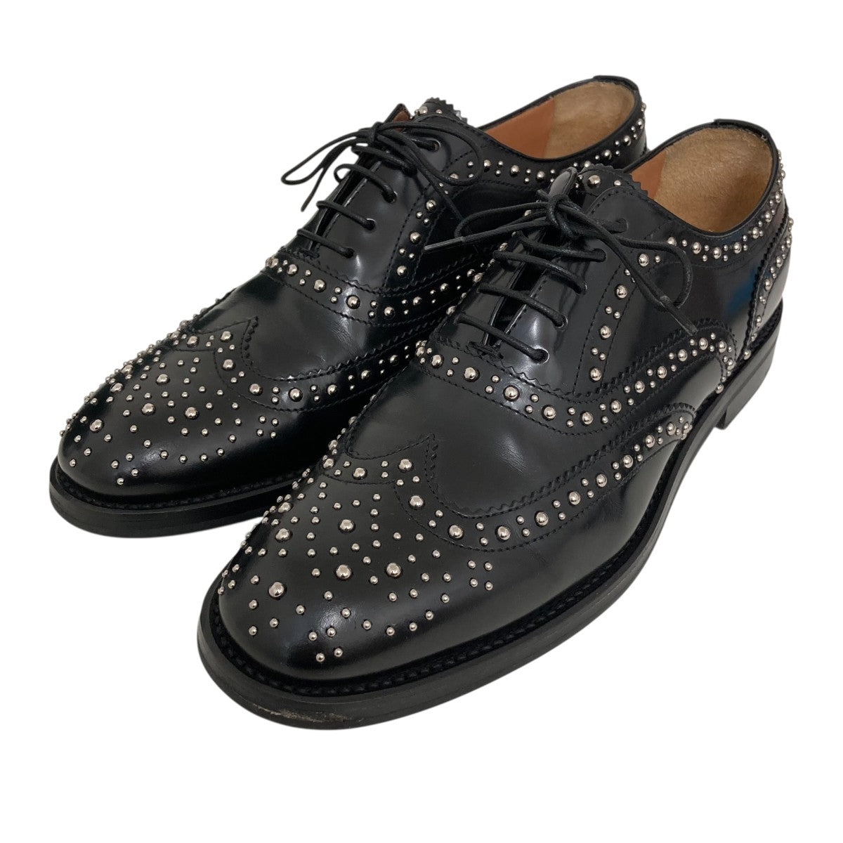 Church’s BURWOOD METウィングチップ スタッズレザーシューズ8746/01 古着・中古-1枚目のアイテム画像