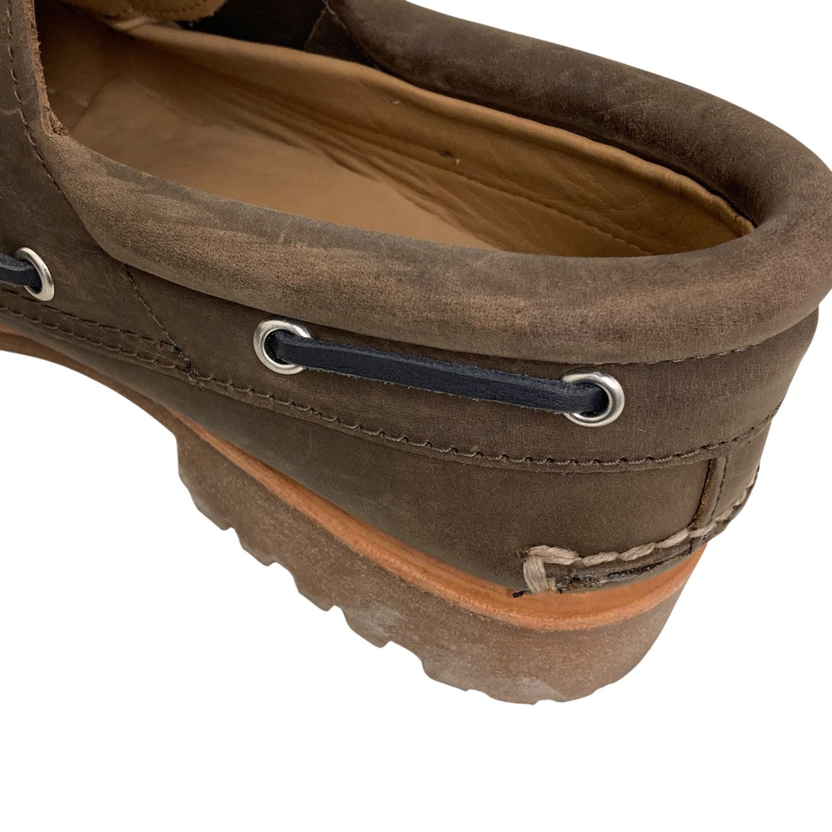 Timberland 3EYE CLASSIC LUG OLIVE FULL GRAINショートブーツA5S38 古着・中古-6枚目のアイテム画像