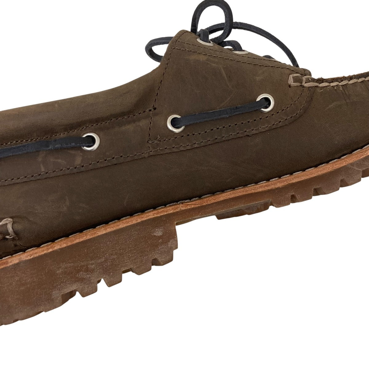 Timberland 3EYE CLASSIC LUG OLIVE FULL GRAINショートブーツA5S38 古着・中古-7枚目のアイテム画像