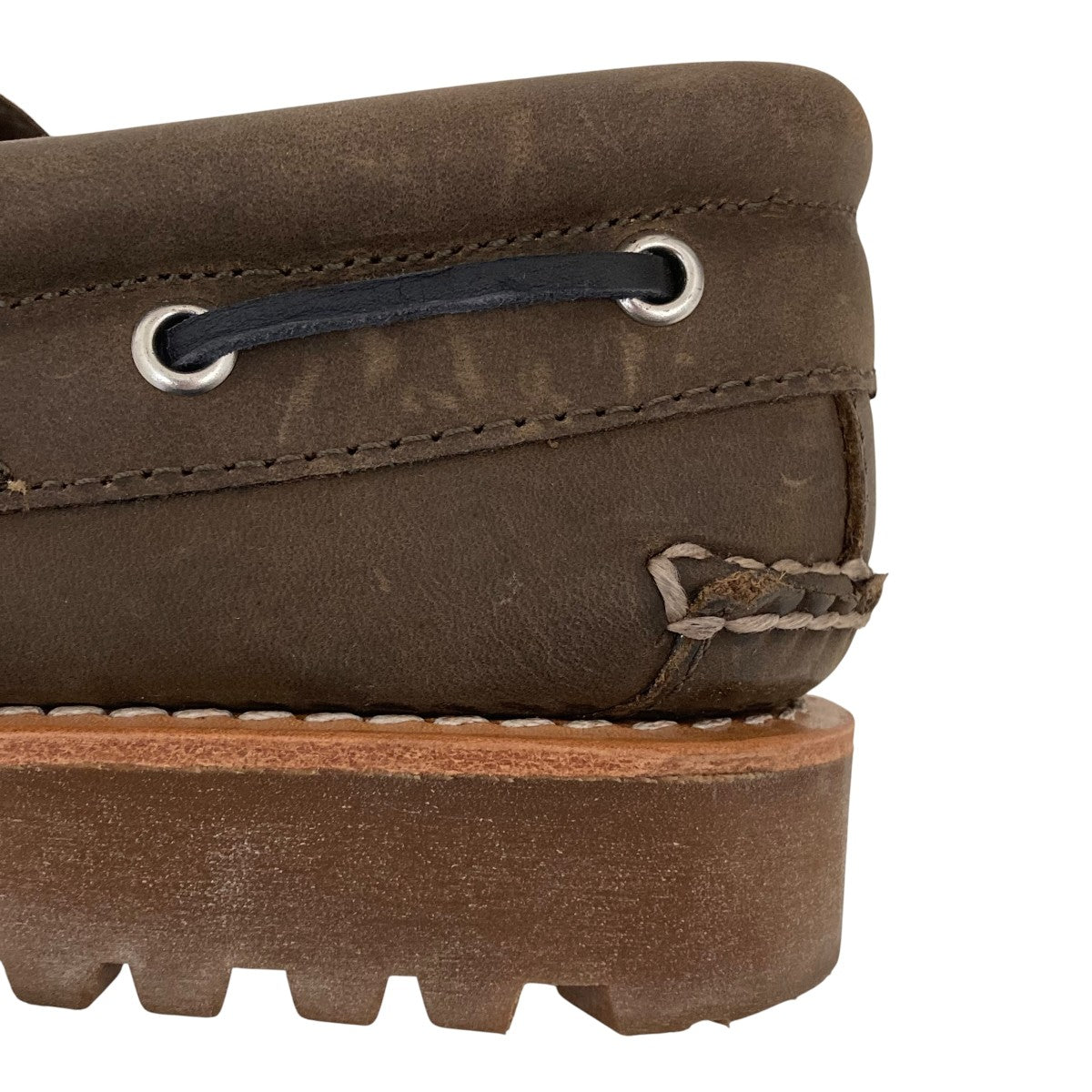 Timberland 3EYE CLASSIC LUG OLIVE FULL GRAINショートブーツA5S38 古着・中古-8枚目のアイテム画像