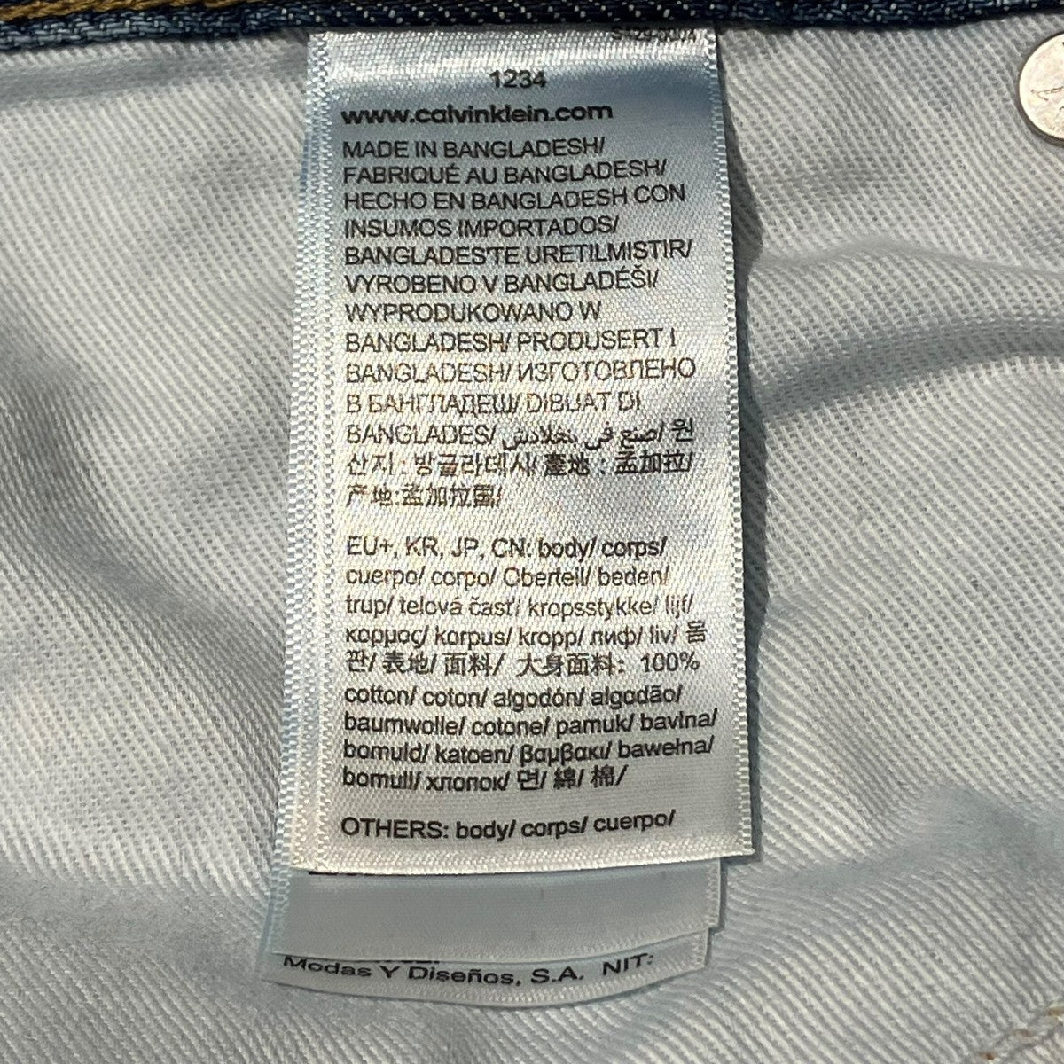 Calvin Klein クラシックトラッカーバギーパンツデニムパンツ4RB921G 古着・中古-7枚目のアイテム画像