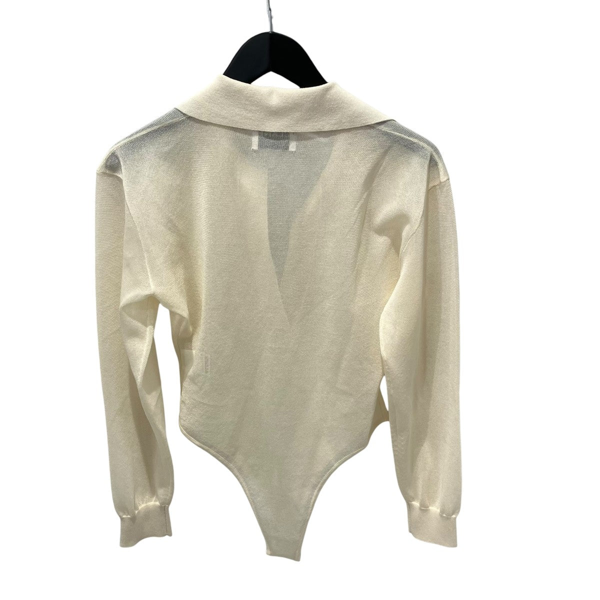 CLANE(クラネ) 26SSSKIPPER KNIT BODYSUITSスキッパーニットシャツ