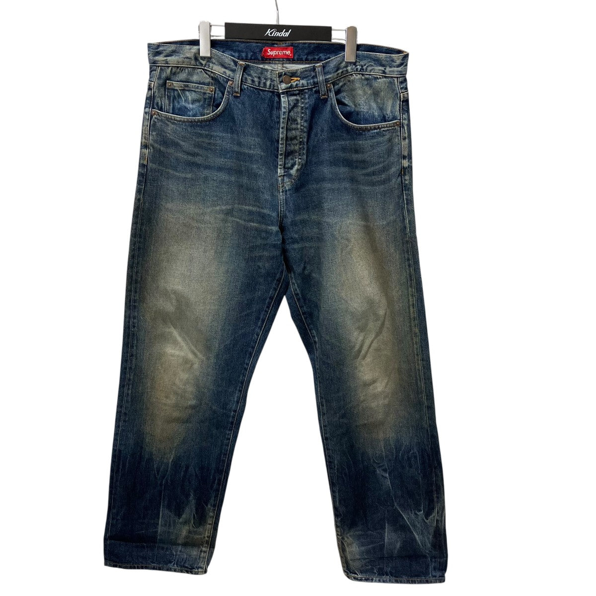 Supreme 25SSDISTRESSED LOOSE FIT SELVEDGE JEANデニムパンツ 古着・中古-1枚目のアイテム画像