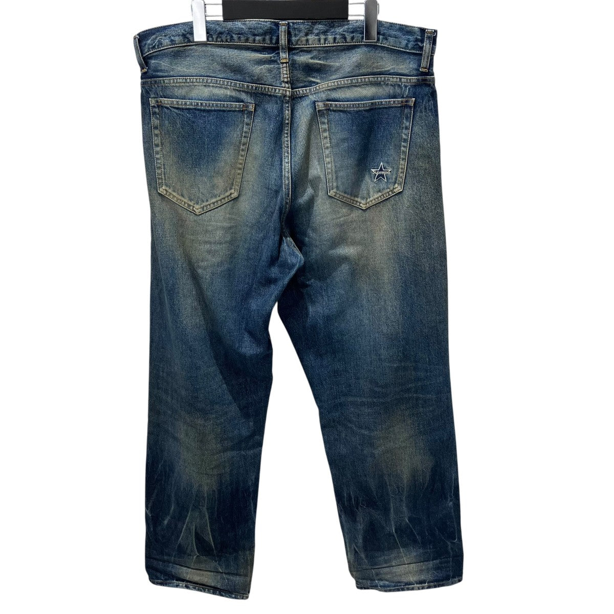 Supreme 25SSDISTRESSED LOOSE FIT SELVEDGE JEANデニムパンツ 古着・中古-2枚目のアイテム画像