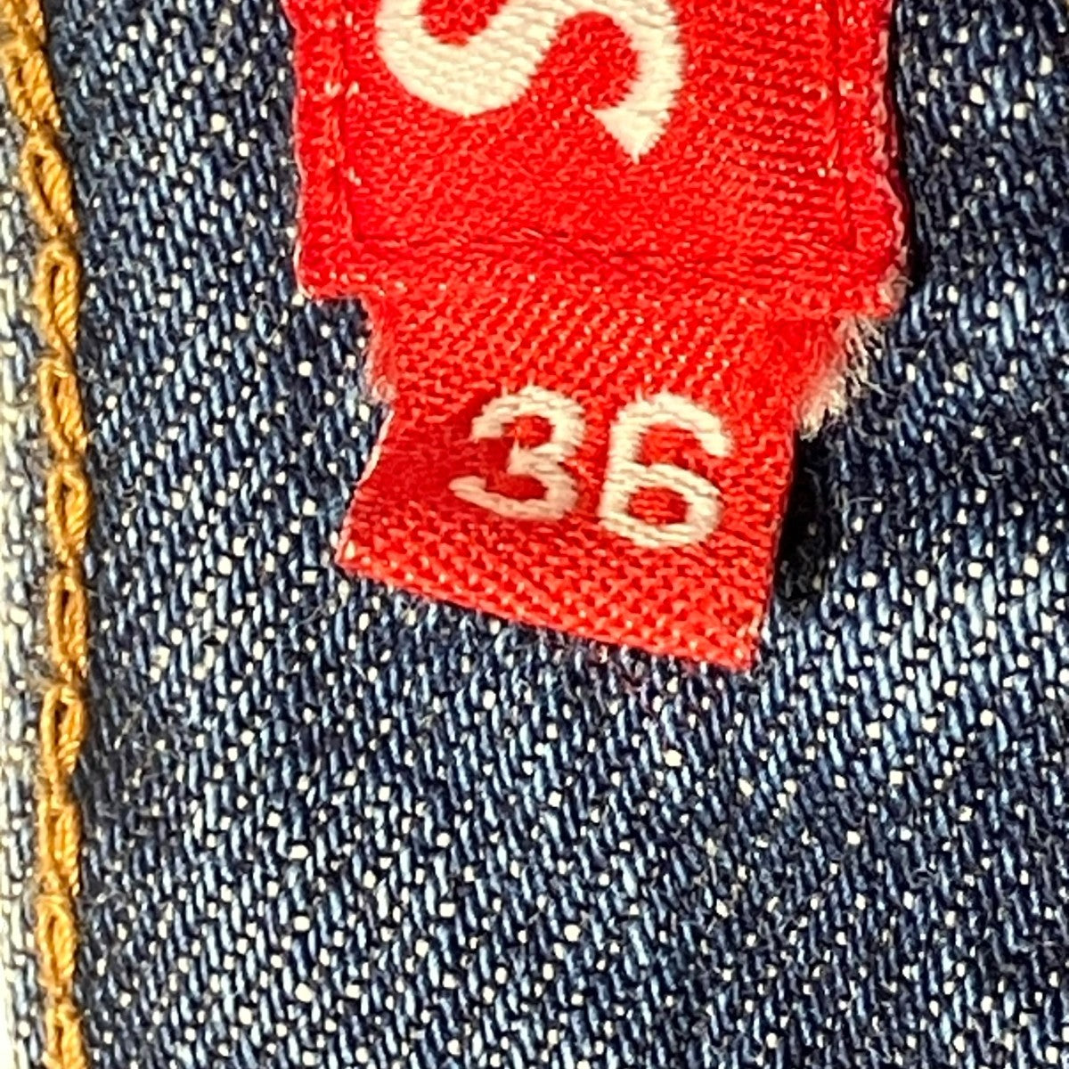 Supreme 25SSDISTRESSED LOOSE FIT SELVEDGE JEANデニムパンツ 古着・中古-5枚目のアイテム画像