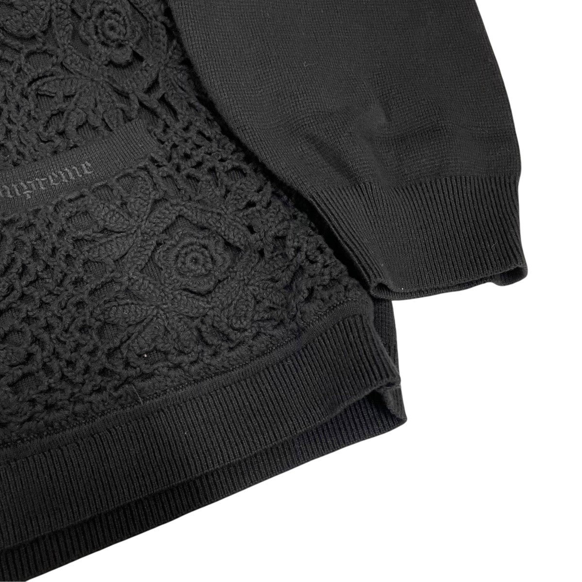 Supreme(シュプリーム) CROCHET ZIP UP CARDIGANカーディガン ブラック