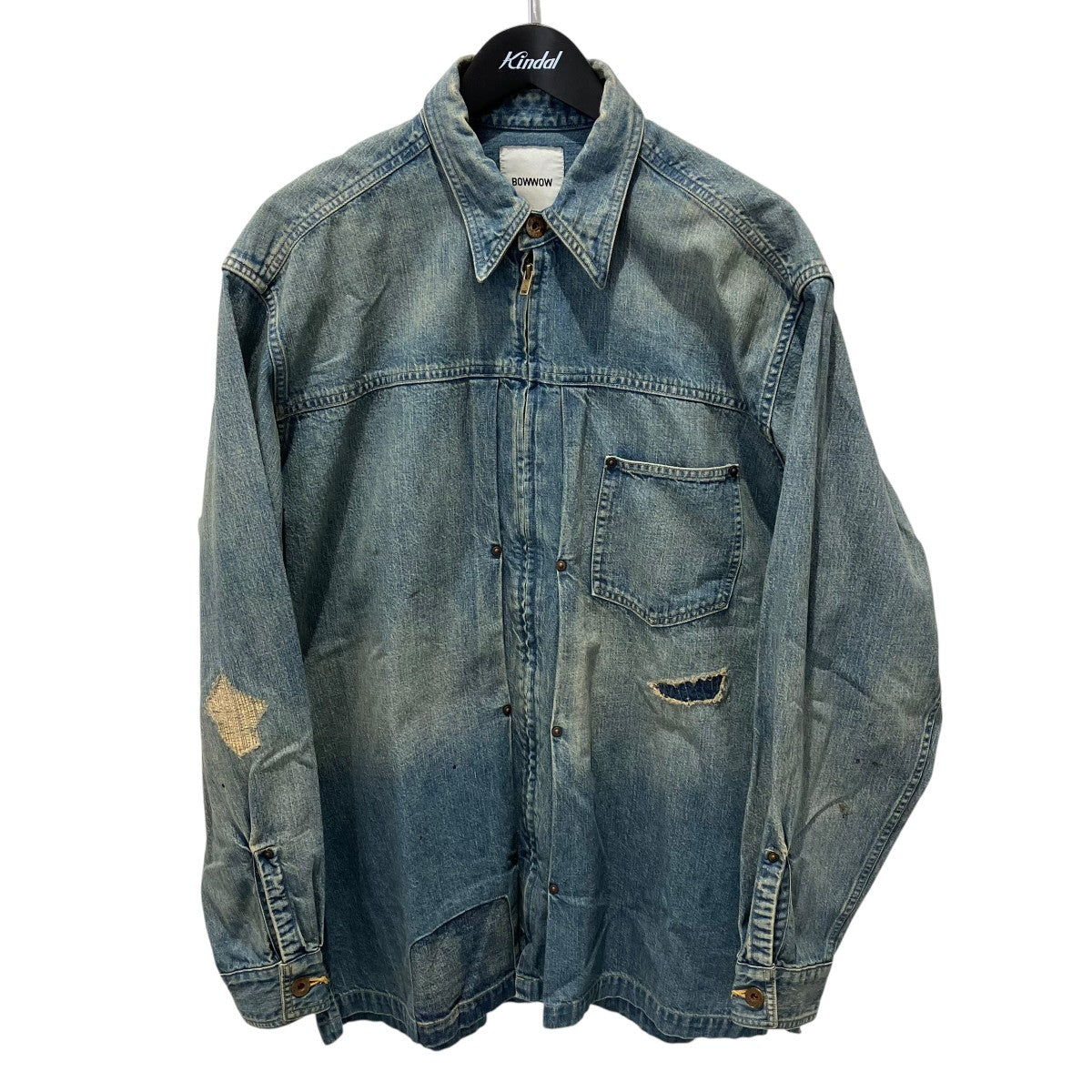 BOWWOW 25SSDENIM ZIP WORK SHIRT JACKETデニムジャケット 古着・中古-1枚目のアイテム画像