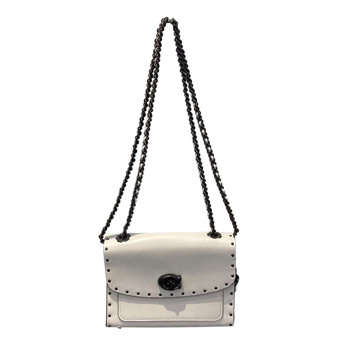 COACH ダブルチェーンショルダーバッグ 古着・中古-1枚目のアイテム画像