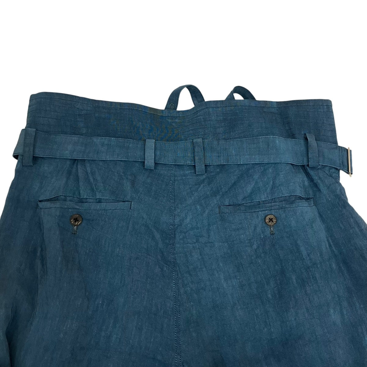 Water Drop HiWaist Pantsベルテッドリネンパンツ