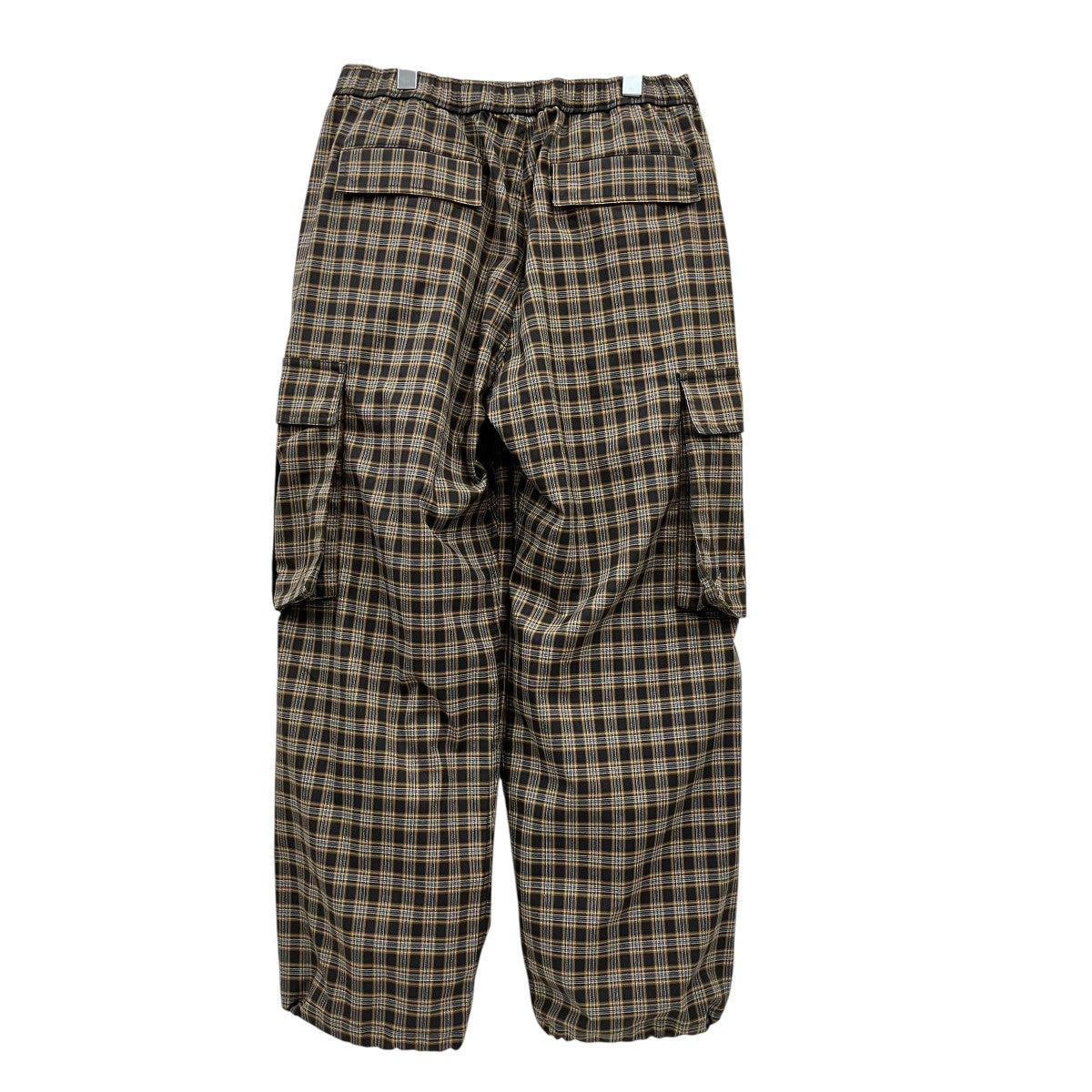 BEAMS ワイドストレート チェック カーゴ パンツカーゴパンツ11-24-3563-457 古着・中古-2枚目のアイテム画像